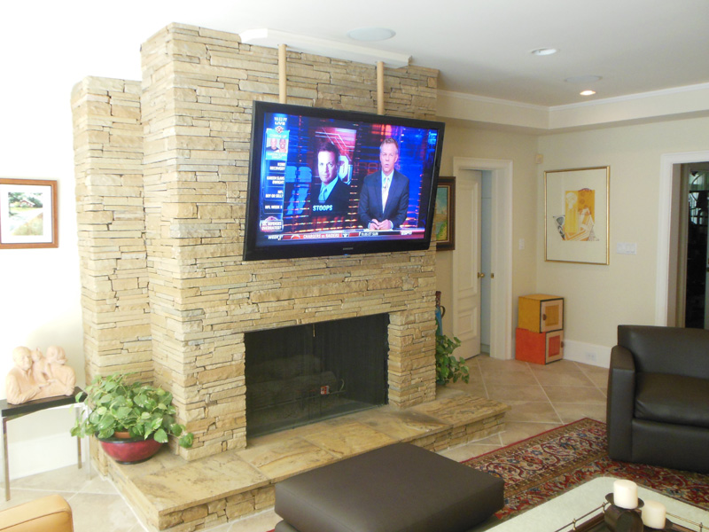 How To Hang A Flat Screen Tv Above Fireplace Image Collections Install Flat Screen Tv Over Stone Fireplace Ideas
